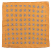 Gold Mini Floral IMS Motif 33cm Pocket Square - Tie Doctor